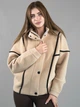 Женская демисезонная кофта из альпаки бежевая one size (5553) - изображение 2