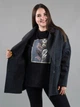 Жіночий кардиган з кашеміру темно-сірий демісезонний (NA5002) XL - зображення 4
