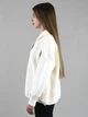 Женская демисезонная кофта из альпаки белая one size (5118) - изображение 3