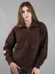 Женская демисезонная кофта из альпаки шоколадная one size (722) - изображение 2