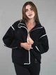 Женская демисезонная кофта из альпаки черная one size (117) - изображение 1
