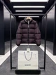 Мужская коричневая пуховая куртка Burberry со стойкой, гусиный пух 3XL - изображение 2