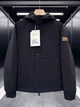 Мужская черная пуховая куртка Burberry с капюшоном, гусиный пух 90% 2XL - изображение 11
