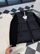 Мужская пуховая куртка Dior Oblique Диор черная с трикотажными рукавами, XL - изображение 10