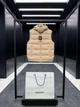 Мужская бежевая пуховая жилетка Burberry с капюшоном, гусиный пух 90% 2XL - изображение 7