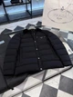 Мужская пуховая куртка Prada черная с вельветовым воротником Oversize, L - изображение 7