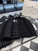Мужская пуховая куртка Prada черная с вельветовым воротником Oversize, XXL - изображение 9
