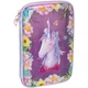 Пенал Cool For School з віконцем 1 відділення з органайзером фіолетовий (QT-5750-Purple) - изображение 1