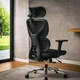 Офисное кресло "D1 Air" Mealux HF-D1 F/B, Black, до 136 кг - изображение 4