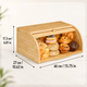Бамбуковая хлебница с раздвижной крышкой 40×27×17,3 см BB-40 - изображение 4