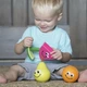 Игровой набор Fat Brain Toys Веселые фрукты разноцветные 27х13х15 см из силикона - изображение 4
