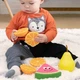 Игровой набор Fat Brain Toys Веселые фрукты разноцветные 27х13х15 см из силикона - изображение 5