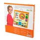 Magnetic Calendar Viga Toys Wood 46x46 cm Multicolor with Clock - зображення 3