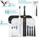 Набір зубних щіток Pecham Black and White Travel Set PC-084 (0290119010100) - зображення 1