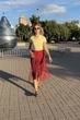 Пояс - платок на талию женская припинда макраме ручной работы с шнура с длинной бахромой Красная - изображение 2