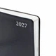 Ежедневник Leo Planner "Aldento" 2027 A5 184 листов м/обл срб/т черный с серебряным срезом (252732) - изображение 3