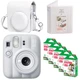 Набор камера Fujifilm Instax Mini 13 Clay White, Фотобумага 50шт, Чехол, Фотоальбом 64 фото Белый (Подарочная упаковка) - изображение 1
