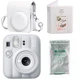 Набор камера Fujifilm Instax Mini 13 Clay White, Фотобумага 10шт, Чехол, Фотоальбом 64 фото Белый (Подарочная упаковка) - изображение 1