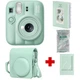 Набір камера Fujifilm Instax Mini 13 Lagoon Green, Фотопапір 10шт, Чохол, Фотоальбом 64 фото Зелений + в подарунок фоторамка (Подарункове пакування) - изображение 1