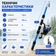 Телескопічна вудка 1,8 м з безінерційною котушкою та набором рибальських аксесуарів у чохлі - зображення 7