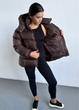 Зимный женский пуховик Eva Classic ТЕССА коричневый 40 - изображение 3
