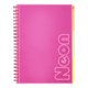 Книга канц. на спір. А4 120арк. # офс. BUROMAX NEON, пласт.обкл. з розділ. та перфорацією, рожева /BM.24349911-10/ - изображение 7