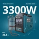 Генератор інверторний газобензиновий Könner&Söhnen KS 3000iG S Dual Fuel (LPG/Gasoline) у шумопоглинаючому корпусі 3.3 кВт макс на бензині, легкий 22.5 кг, Eco-Mode, для кемпінгу, резервного живлення та виїзних заходів - изображение 2