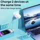 Мережевий зарядний пристрій REMAX Kiddy Series 65W A+C Fast Charger RP-U125 EU-White - зображення 3
