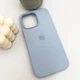 Чохол силіконовий Full Silicone Case for iPhone 16 Pro Mist Blue (з закритим низом) - изображение 3