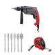 Набор для монтажа INTERTOOL: дрель DT-0107 + сверла SD-0206 + рулетка MT-0310 - изображение 1