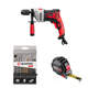 Набор для монтажа INTERTOOL: дрель WT-0119 + сверла SD-0112 + рулетка MT-0823 - изображение 1