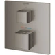 Змішувач прихованого монтажу для душу Grohe Grohtherm Cube 24154AL0 з термостатом на 2 виходи, графіт темний матовий - изображение 3