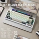 Клавиатура беспроводная ATTACK SHARK X66 Strawberry RGB USB/Bluetooth/Wireless Cheese White (X66CW_AS) - изображение 6