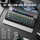 Клавиатура беспроводная ATTACK SHARK X66 Strawberry RGB USB/Bluetooth/Wireless Moonlit Night (X66MN_AS) - изображение 7