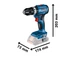 Akumulatorowa wiertarko-wkrętarka udarowa Bosch Professional PRO GSB 18V-45 18 V 45 Nm bezszczotkowa (06019K3300) - obraz 2
