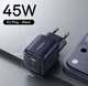 Сетевое зарядное устройство Baseus GaN 45W USB-C PD/PPS QC3.0 для iPhone 17/16/15, Samsung, Xiaomi - изображение 1