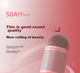 Микрофон Soaiy MC8AI караоке беспроводной со звуковой картой, розовый - изображение 12
