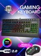 Клавіатура ігрова XTRIKE GAME KEYBOARD, Провідна геймерська клавіатур, мембранна клавіатура, клавіатура з підсвічуванням RGB + мишка ігрова у подарунок - зображення 1