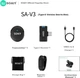 Микрофон Soaiy SA-V3 петличный беспроводной, для iPhone/Android - изображение 4