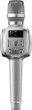 Микрофон-колонка Soaiy MC29pro караоке со звуковой картой и Bluetooth, серебристый - изображение 1