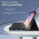 Чохол-клавіатура Wineecy чорний для Samsung Galaxy Tab S6 Lite 10.4 (2020/2022) SM-P610/P613/P615/P619 розкладка QWERTZ бездротова магнітна з підсвіткою - зображення 5