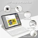 Чехол-клавиатура JKSML Серый для iPad Pro 11" (1 2 3 4 поколения) раскладка QWERTZ Bluetooth со съемной клавиатурой и держателем для стилуса - изображение 3