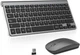 Набір клавіатури та миші PINKCAT темно-сірий QWERTY бездротовий 2.4G (USB-ресивер) Plug and Play (підключення без драйверів) - зображення 1