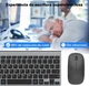 Набір клавіатури та миші PINKCAT темно-сірий QWERTY бездротовий 2.4G (USB-ресивер) Plug and Play (підключення без драйверів) - зображення 6