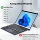 Клавиатура-чехол Seagtigau темно-серый Bluetooth QWERTZ (немецкая) для Microsoft Surface Pro 7+ 7 6 5 4 3 (12.3") - изображение 2