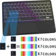 Чохол-клавіатура SNOODU для Samsung Galaxy Tab S10+ (SM-X820/SM-X826B) Tab S9+ (SM-X810/X816B/X818U) Tab S9 FE+ (SM-X610/SM-X616) з тачпадом RGB підсвіткою QWERTZ чорний - зображення 4