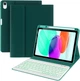 Чохол-клавіатура BLUTLOTUS Бірюзовий (Teal) для iPad 11-го покоління 2025 (A3354/A3355/A3356) розкладка QWERTZ підсвітка фоліо з відокремлюваною клавіатурою та тримачем для олівця - зображення 1