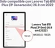 Клавиатура-чехол IVEOPPE для Lenovo Tab M10 Plus 3rd Gen 10.61" 2022 (TB-125FU/TB-128XU) Lenovo Xiaoxin Pad 2022 10.6" Lenovo K10 Pro Moto Tab G62 Violet Grey с раскладкой QWERTY и держателем для стилуса - изображение 2