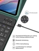 Чохол-клавіатура WINCHKING Зелений для Xiaomi Pad 7 Xiaomi Pad 7 Pro (2025) Xiaomi Pad 8 11.2" розкладка QWERTZ з тримачем для стилуса та Bluetooth - зображення 5