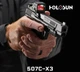 Коллиматорный прицел пистолетный Holosun HE507C-GR X3 Зеленая точка 2 MOA + круг 65 MOA - изображение 10